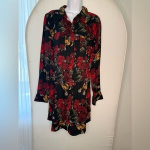 Wrangler western Floral Black and Red Women's Dress